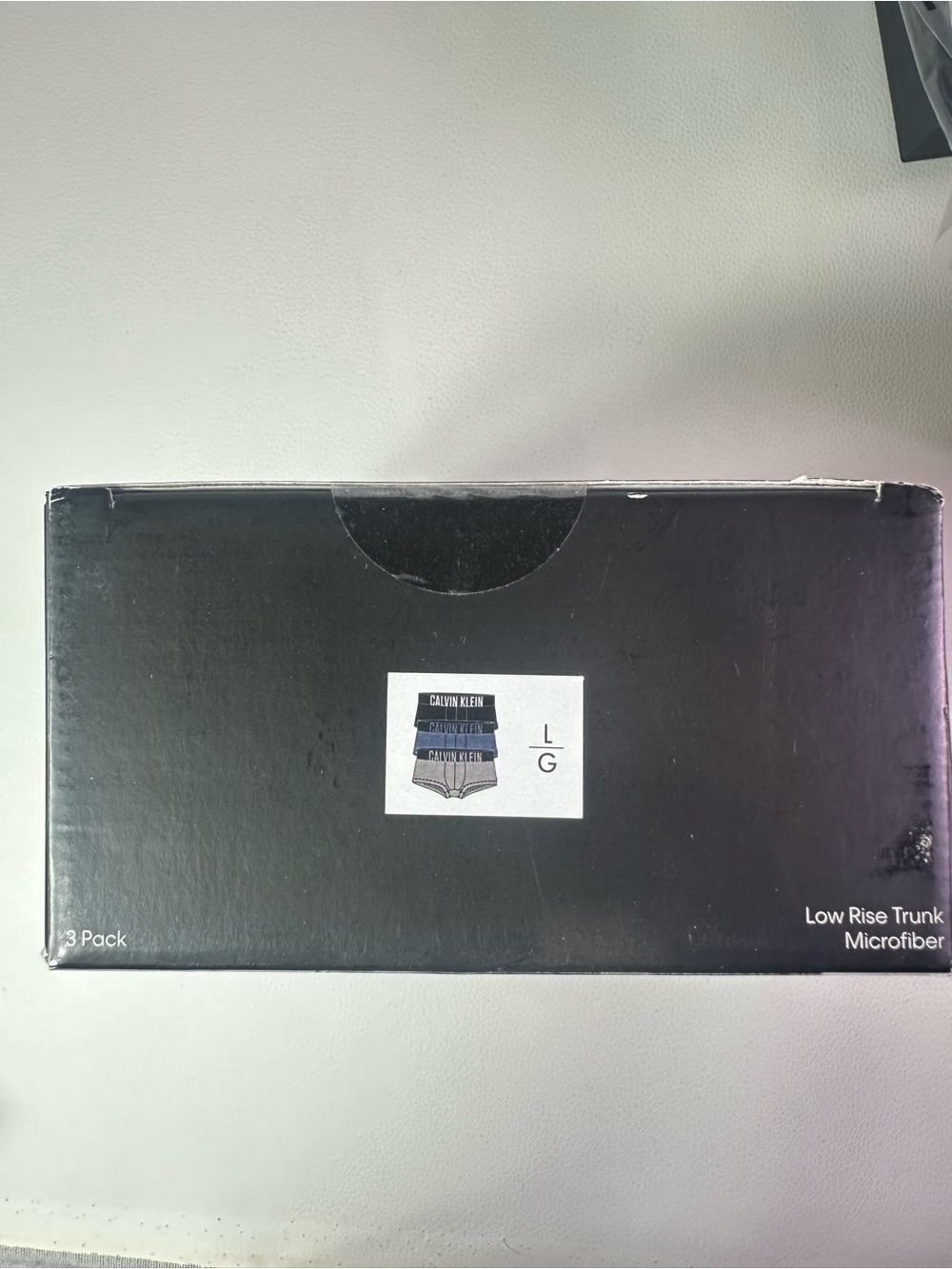 NEW 3 Pack Men’s Calvin Klein Low Rise Trunk Boxer Briefs Microfiber Size Large - Picture 3 of 4